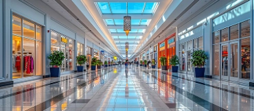 Retail stores and shopping and entertainment centers